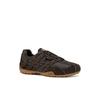 Schnürschuh GEOX "U SNAKE ORIGINAL", Herren, Gr. 46, braun (dunkelbraun), Veloursleder, Textil, casual, Schuhe, Schnürschuh, Freizeitschuh mit Geox Spezial Membrane