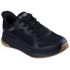 Slip-On Sneaker SKECHERS "BOBS SQUAD 4", Herren, Gr. 42, schwarz, Synthetik, Textil, unifarben, casual, Schuhe, Trainingsschuh, Sneaker, Schnürschuh zum einfachen reinschlupfen