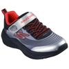 Sneaker SKECHERS "MICROSPEC ADVANCE", Kinder, Gr. 32, silber (schwarz, silberfarben), Lederimitat, Textil, sportlich, Schuhe