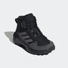 Wanderschuh ADIDAS TERREX "TERREX AX4R MID RAIN.RDY", Kinder, Gr. 32, schwarz (core schwarz, grefou, grausix), Textil, Synthetik, sportlich, Schuhe, wasserdicht