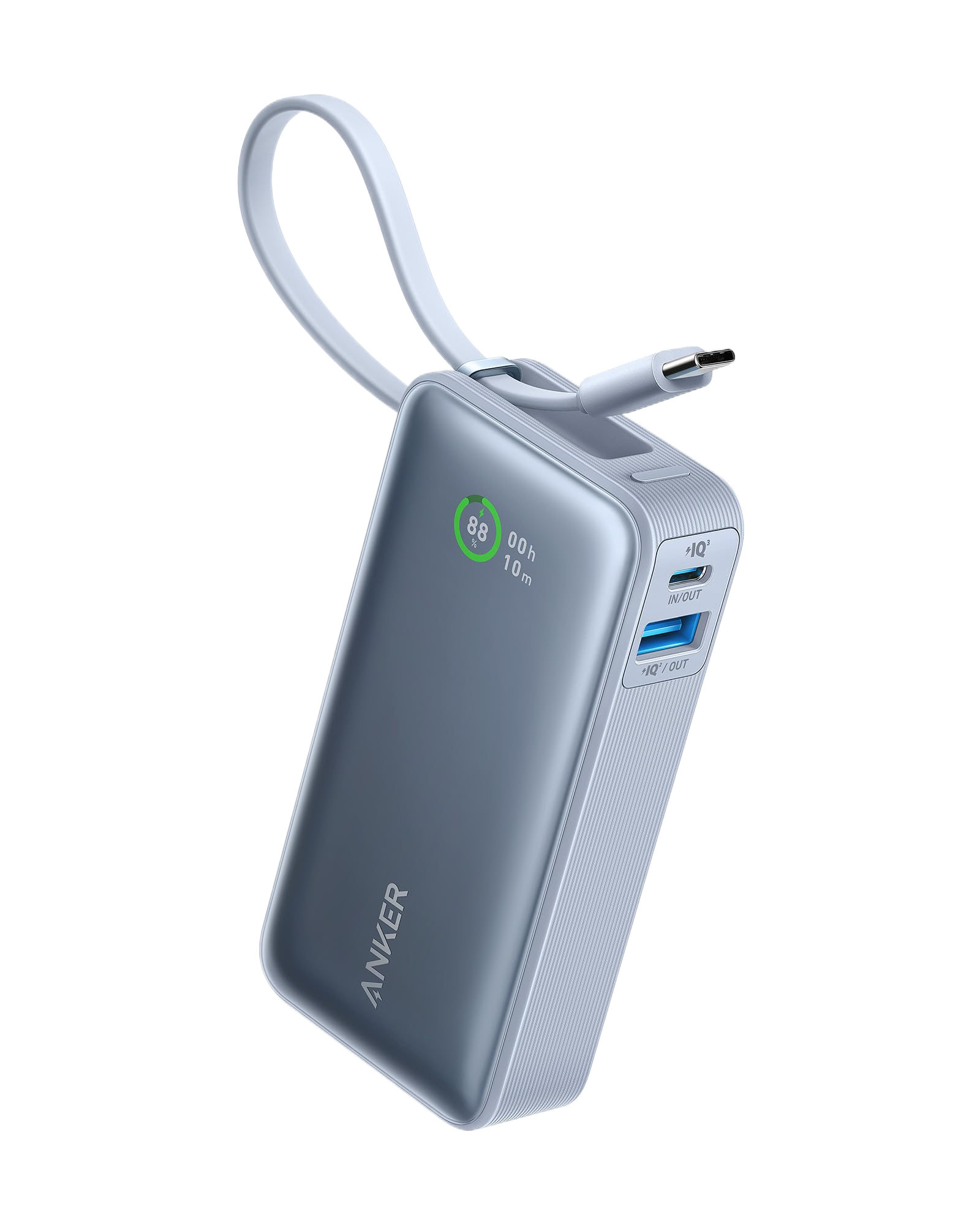 Anker Nano Power Bank (30W, Built-In USB-C Cable) | Customizable