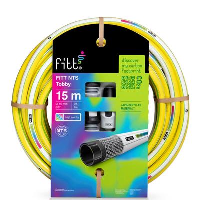 Fitt - nts tobby 5/8' (15mm) 15m - Robuster und flexibler Gartenschlauch in gelber Farbe für eine Image
