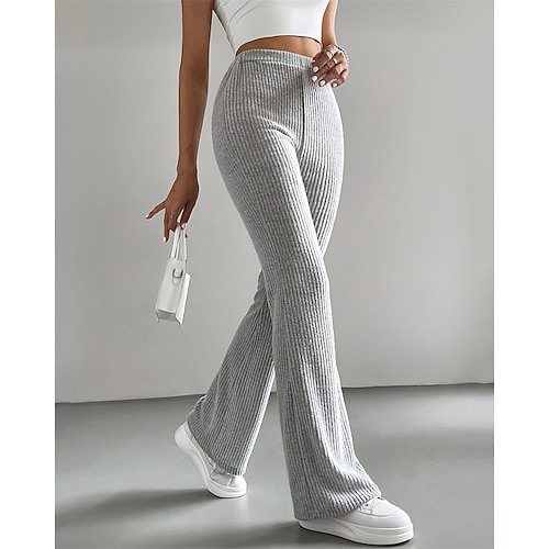 Damen Hosen Hose Leggings Gemütliche Leggings Lässig Training Volle Länge Hohe Taille Einfach Elastischer Bund Atmungsaktivität Atmungsaktiv Dehnbar Urlaub Straße Alltagskleidung Schwarz Grün Image