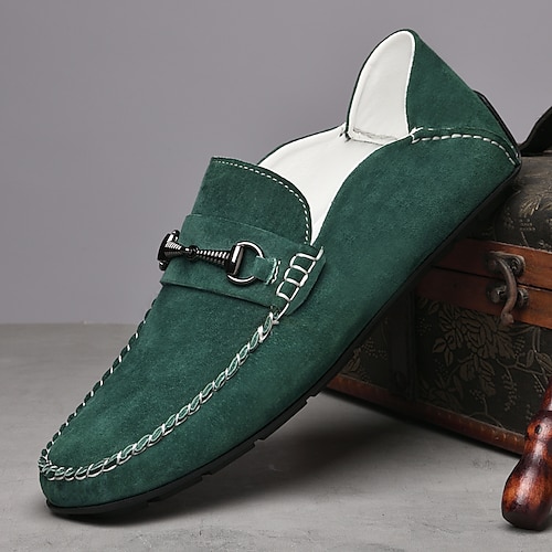 Herren-Loafer, Slip-On-Mokassins zum Fahren, bequeme Freizeitschuhe mit weicher Sohle und Horsebit-Detail für Business und Alltag Image