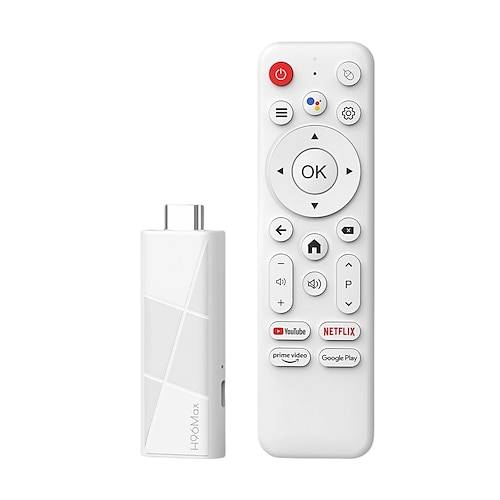 2025 Neuer H96 MAX RK3518 Dongle Mini TV Stick Android 14 Smart TV Box Android14 2GB 16GB 8GB Wifi6 BT 4K HD Sprachmedienspieler mit Sprach-Gyroskop-Fernbedienung Set-Top-Box Medien-Player Image