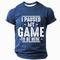 Herren Spiel Lustiger Slang T Shirt Kurzarm T-Shirt 3D-Druck Rundhalsausschnitt Hemd Mode Täglich Basic Straße Lässig Täglich Schwarz Rote Blau Sommer Frühling Ganzjahres Bekleidung S M L XL XXL XXXL
