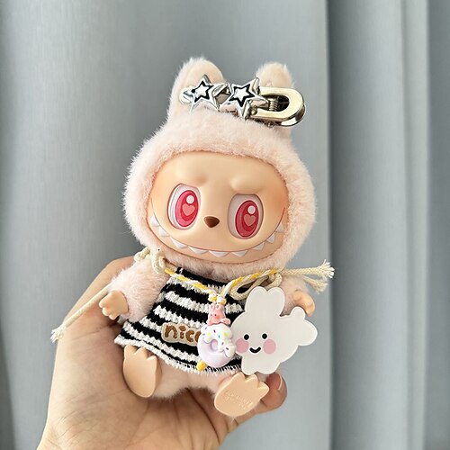 Kleidung für 17 cm große Puppen (keine Puppe). Outfits-Set für 17 cm große Puppen mit Zubehör. Stilvolles Verkleidungsset für La Boo-Boo.