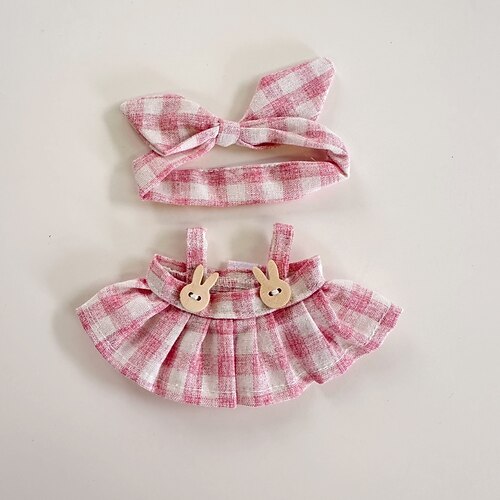 Kleidung für 17 cm Puppen, Rockset für Puppen, Rock-Outfit, hochwertiges, modisches, süßes Kleid für 17 cm Puppenzubehör (keine Puppe)