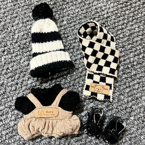 5-teilige Kleidung für beliebte Puppen 17cm Premium Puppenoutfit Zubehör für kreatives Spielen Display (keine Puppe)