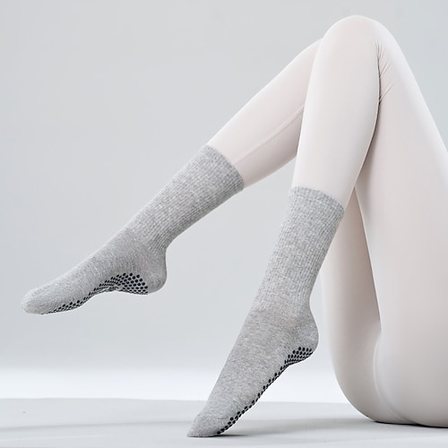 Damen Rutschfeste Abgabe Anti-Friction schweißabsorbierend Rutschfest Bodensocken Zum Pilates Tanz Image