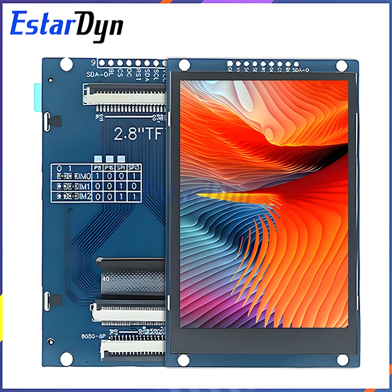 Estardyn 2.8 ST7789V TFT-LCD-Display 240 x 320 Weitsicht SPI/8/16-Bit Parallelschnittstellenmodul für Arduino Raspberry Pi DIY Image