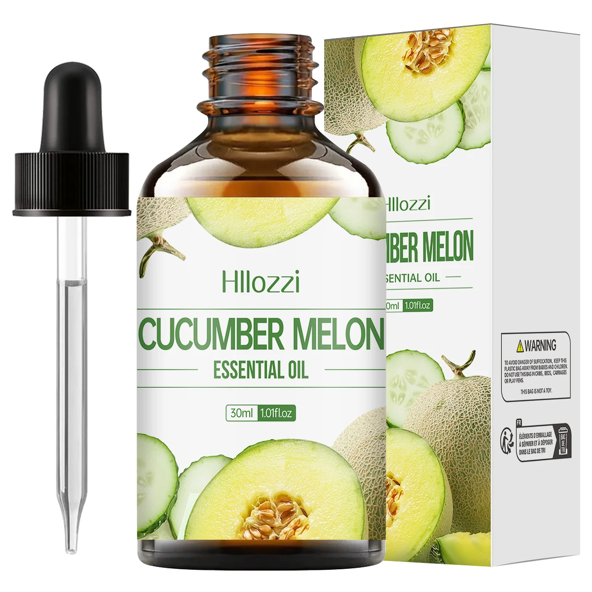 Cucumber and cantaloupe essential oil has a sweet smell and is suitable for skin care, hair care and skin lubrication.