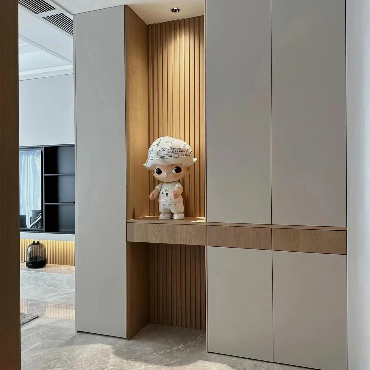 Schrank, moderner Schuhschubladen-Aufbewahrungsschrank mit großem Fassungsvermögen und Glastür, individueller Schuhschrank