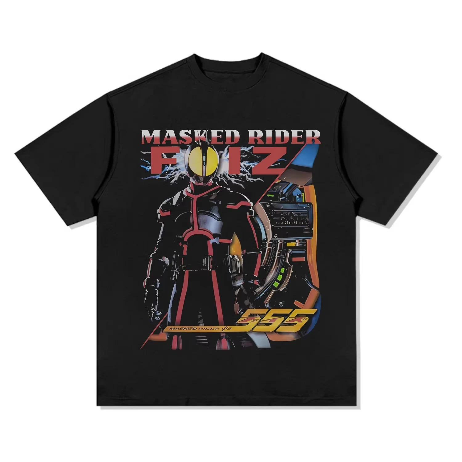 Neue Ankunft Japanische Animationr Kamen Rider Baumwolle T-shirt Vintage Print Tees Sommer Kinder und Erwachsene Kurzarm Top