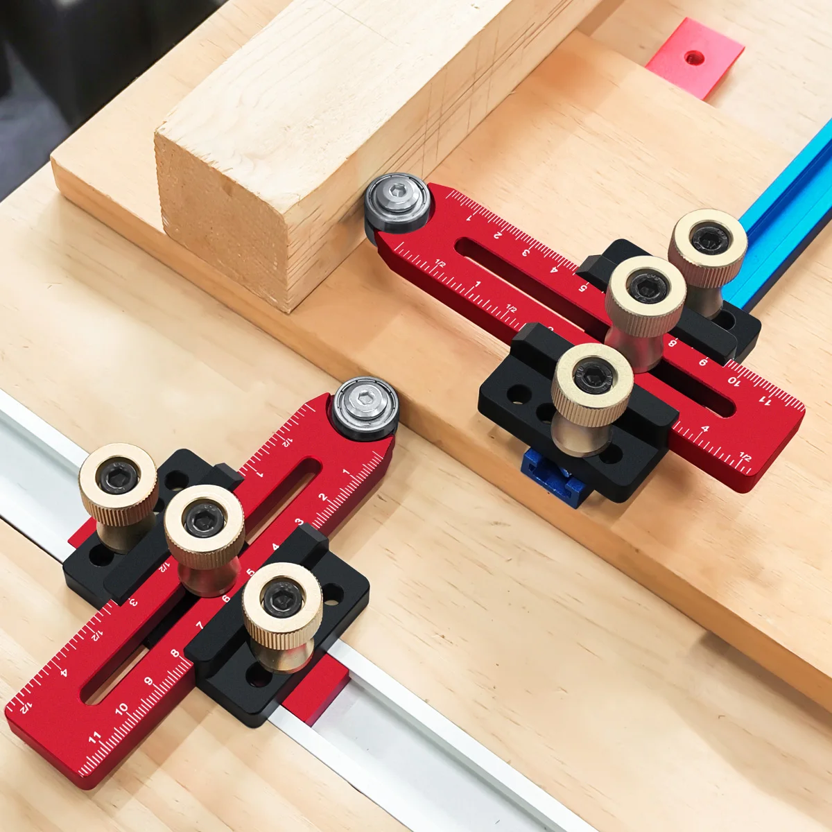 Thin Rip Jig Tischkreissäge Jig Guide für die Herstellung wiederholender schmaler dünner Streifenschnitt Holzbearbeitungswerkzeuge Schnelle dünne Ripping Guide Diy Tool Image