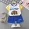 Set per bambini madre Abbigliamento per bambini Ragazzi Ragazza T-shirt Pantaloncini 2 pezzi Estate in cotone manica corta Abbigliamento per bambini per bambini Vestito per bambini