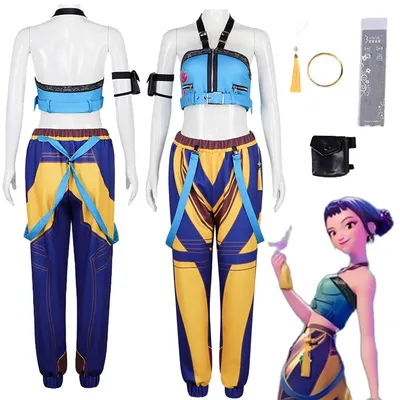 Kostüm Dämonenjäger von KPop Zoey Cosplay für Damen Kleidung 2025, Cartoon-Kostüm für Erwachsene und Image