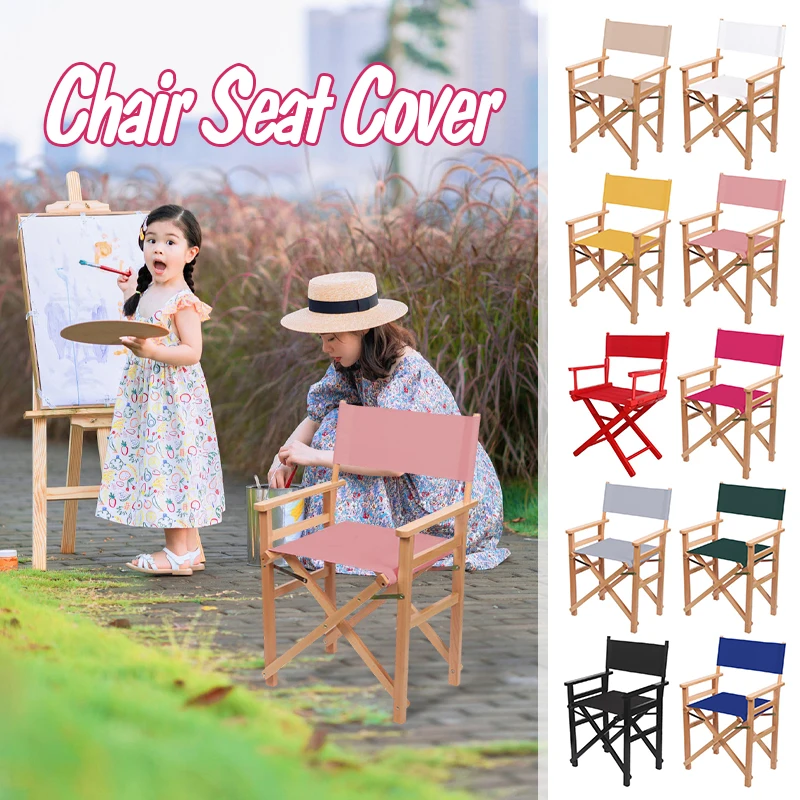 Outdoor Tragbare Klappstuhl Camping Angeln Abdeckung Strand Stuhl Sitzbezüge Kit Direktor Stuhl Sitz Ersatz Leinwand Abdeckung Image