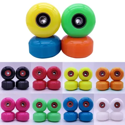 4Pcs Skateboard Wheels With Bearing 52x32mm 95A Soft Longboard Skateboard Wheels ABEC-9 Bearing Roller Skating Accessories Parts