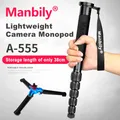 Manbily A-555 Monopiede per fotocamera leggero in alluminio per fotocamera DSLR Nikon canon Micro singolo flessibile Selfie Stick monopiede da viaggio