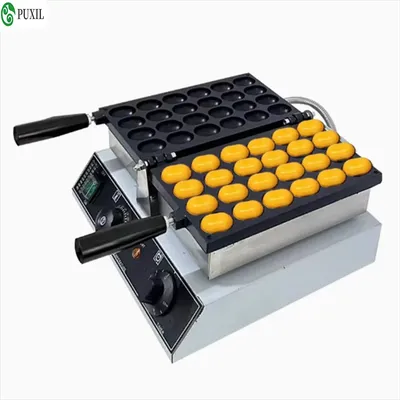 Electric or Gas Egg Waffle Mini Oval Sponge Cake Maker Non-stick Coating Pan Bubble Waffle Baking Machine Commercial Home Use