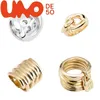 UNOde50 Ring aus Silber und 18-karätigem Gold – Luxus-Modeschmuck, elegantes Design, erschwinglicher Preis