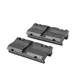 Confezione da 2 adattatori da 11 mm a coda di rondine da 20 mm, base di montaggio, convertitore per montaggio su guida Picatinny Weaver, coda di rondine da 9,5 mm - 10 mm