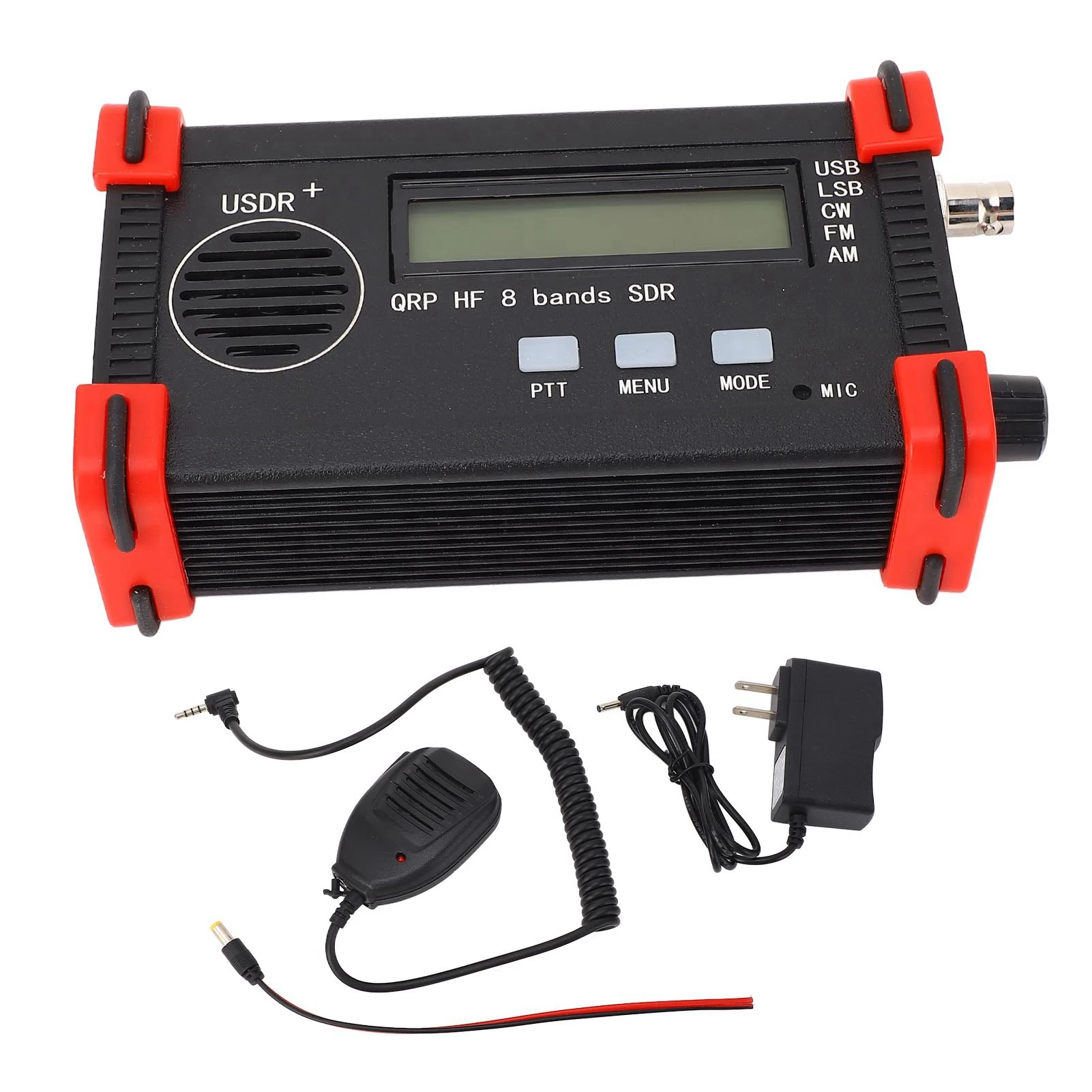 8-Band-Funktransceiver Kurzwelle USDX USDR HF QRP SSB CW SDR Transceiver AM FM Vollmodus Kurzwellen definierter Funktransceiver Image