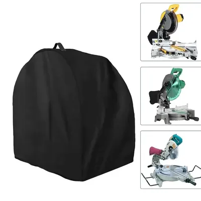 Miter Saw Cover, Waterproof & Dustproof Portable Table Saw Cover for Most Miter Planers, 28.3''L x 24''W x 28.3''H-Black