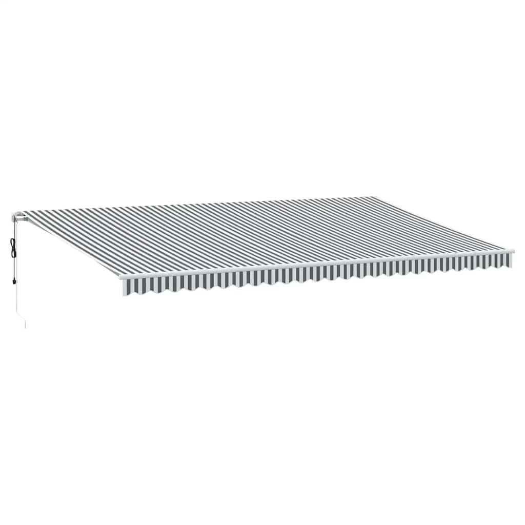 vidaXL Markise Automatisch mit LED Anthrazit & Weiß 600x300 cm Image