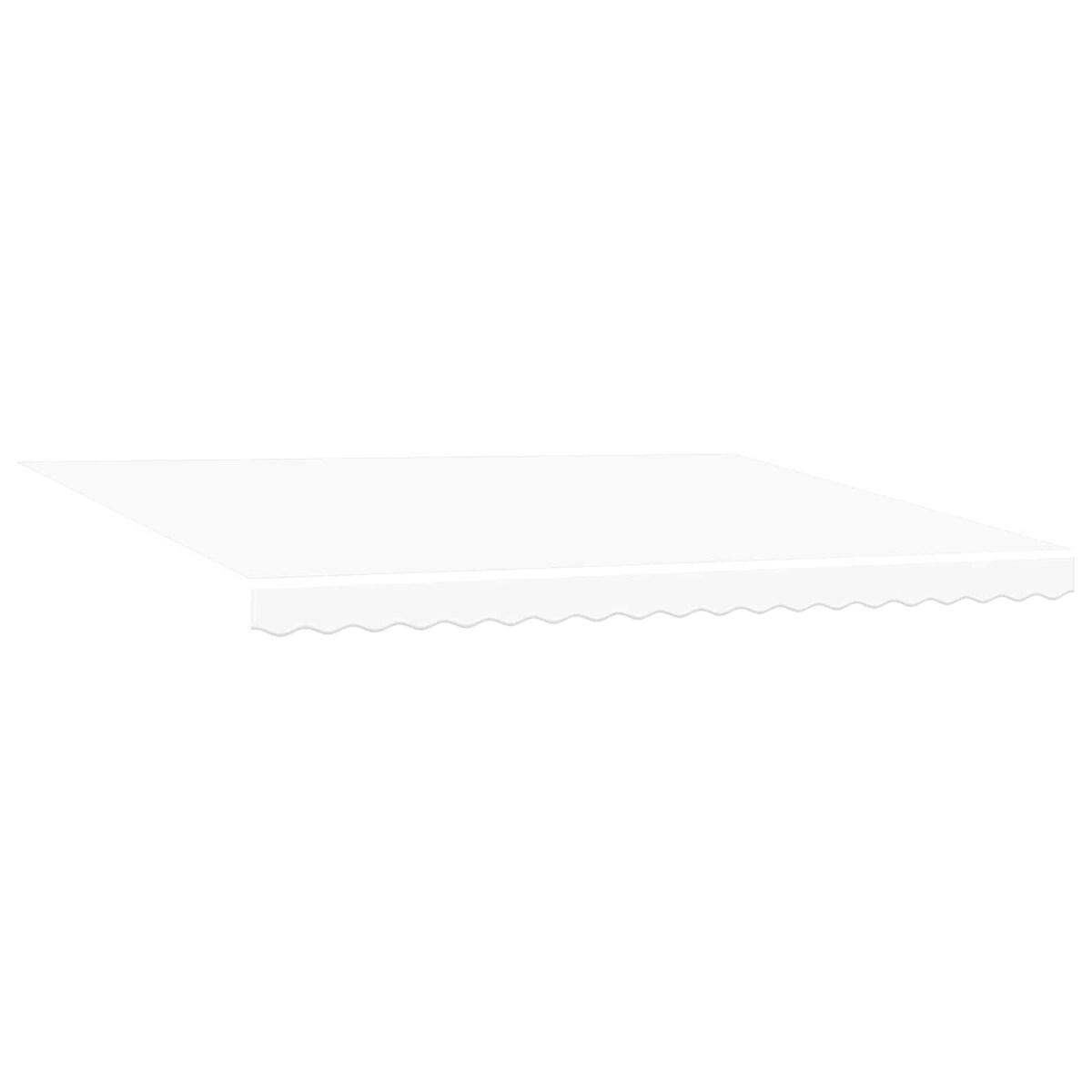 vidaXL Einziehbare Markise Weiß 450 x 300 cm Stoff Image
