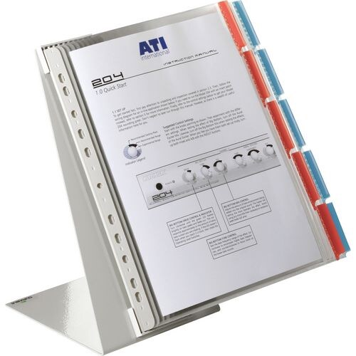 DURABLE FUNCTION Sichttafelsystem 10 Flächen DIN A4 Tischbefestigung PVC (Polyvinylchlorid) Farbig sortiert Image