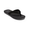 Sandale QUIKSILVER "Carver Suede Core", Gr. 7(40), schwarz (schwarz 1), Obermaterial: Leder / Außensohle: Synthetischer Gummi, Schuhe Zehentrenner