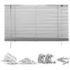 Jalousie GOOD LIFE "Matti" Gr. 20, silber (silberfarben, silber, weiß), B:40cm H:130cm, Jalousien, Klemmfix-Jalousie aus Aluminium