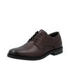 Schnürschuh RIEKER, Herren, Gr. 40, braun (dunkelbraun), Leder, unifarben, elegant, Schuhe, Anzugschuh, Festtagsschuh, Business-Schnürer mit Lederinnensohle