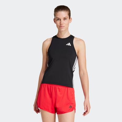 Tanktop ADIDAS PERFORMANCE "WE 3S TK", Damen, Gr. L, schwarz-weiß (schwarz, weiß), Obermaterial: 88% Polyester, 12% Elasthan, sportlich, Rundhals, Tops Image