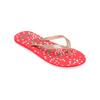 Sandale ROXY "Tahiti", Gr. 9(40), rot, gold, Obermaterial: 100% Synthetikmaterial / Futter: N/A / Außensohle: 100% EVA, Schuhe