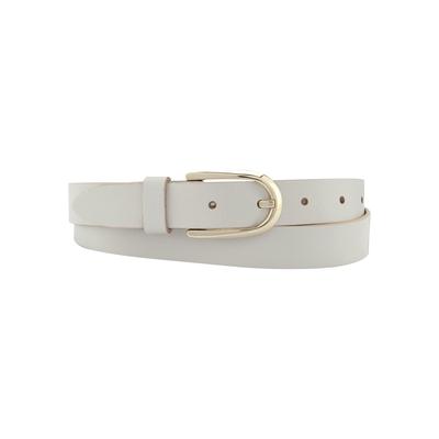 Ledergürtel BERND GÖTZ, Damen, Gr. 90, beige (creme), Leder, unifarben, casual,modisch,klassisch, Gürtel, mit goldener Schließe Image