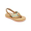 Sandale ROXY "Colbee", Gr. 6(21,5), bunt (weiß, orange, pink), Obermaterial: 85% Polyester/15% synthetisches PU, Futter:, Außensohle: 100% Gummi, Schuhe