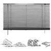Jalousie GOOD LIFE "Matti" Gr. 23, grau (anthrazit, anthrazit, weiß), B:45cm H:160cm, Jalousien, Klemmfix-Jalousie aus Aluminium