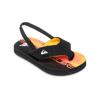 Sandale QUIKSILVER "Molokai Layback", Gr. 26, fiery coral wordblock, Obermaterial: Synthetikmaterial / Futter: Textil / Außensohle: EVA-Gummi, Schuhe