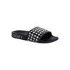 Sandale ROXY "Slippy Iv", Gr. 8(38), schwarz, weiß checker, Obermaterial: 100% PU, Futter: 100% Textil, Laufsohle: 100% EVA, Schuhe