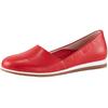 Slipper HEINE, Damen, Gr. 38, rot, Leder, Leder, sportlich, Schuhe
