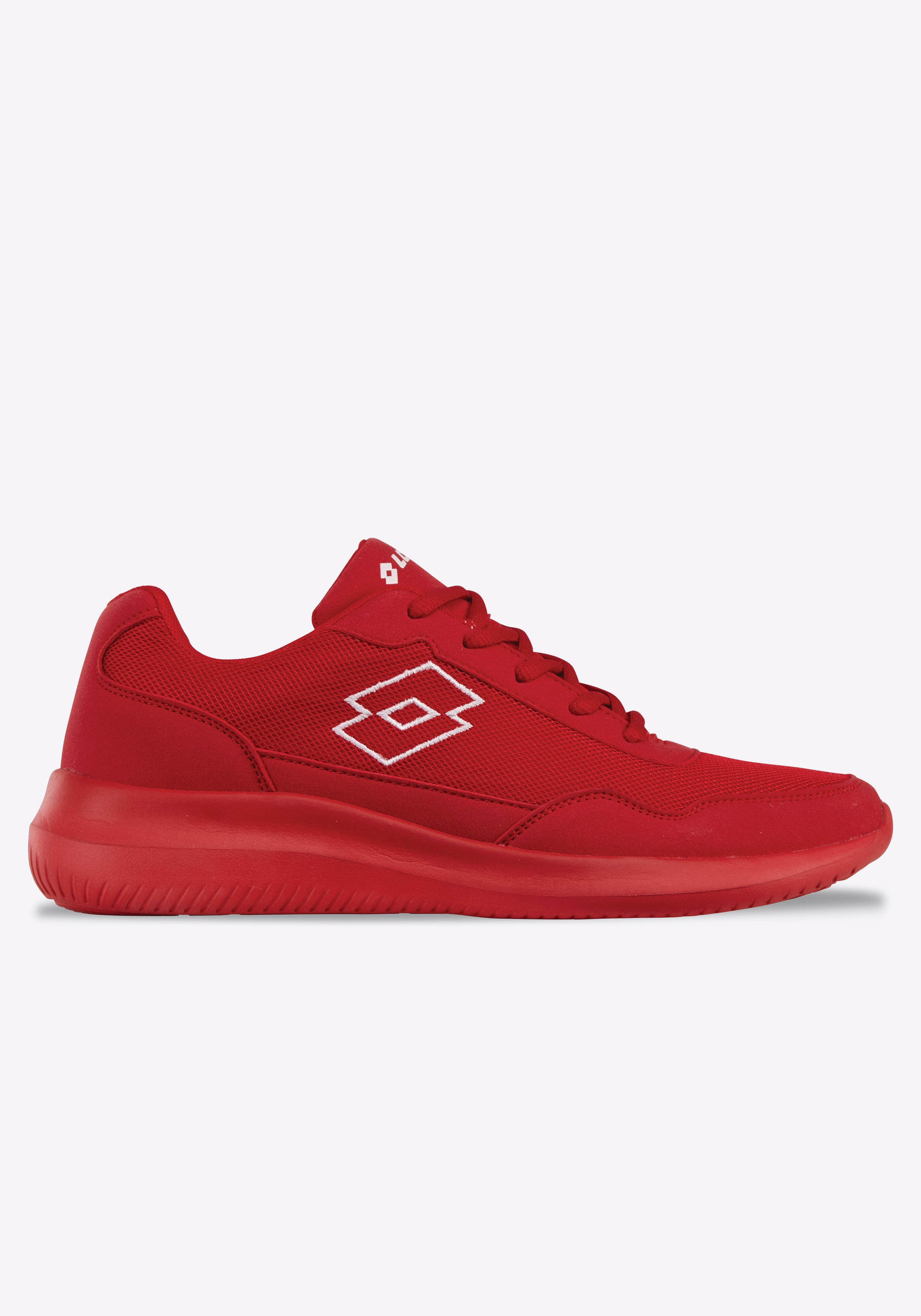 Sneaker LOTTO, Damen, Gr. 36, rot (rot, weiß), Synthetik, Textil, Schuhe Sneaker, - besonders leicht & bequem