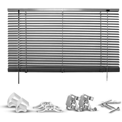 Jalousie GOOD LIFE "Matti" Gr. 42, grau (anthrazit, anthrazit, weiß), B:85cm H:220cm, Jalousien, Klemmfix-Jalousie aus Aluminium Image