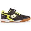 Hallenschuh LOTTO, Gr. 28, schwarz (schwarz, fr.gelb), Synthetik, sportlich, Schuhe, - auch für den Hallensport