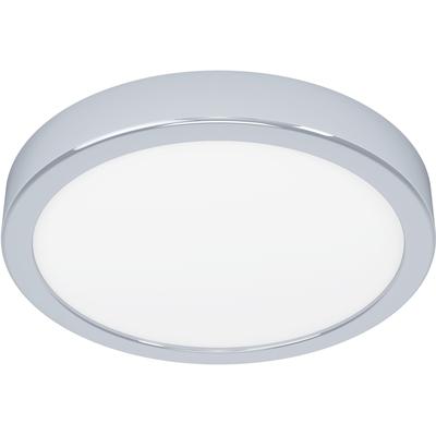 EGLO Deckenleuchte "FUEVA 5", grau (chromfarben), Ø 21,00cm H: 2,80cm, Lampen, Deckenleuchte in chrom aus Stahl - 17W - Warmweiß Image