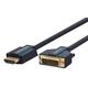 Clicktronic Casual HDMI / DVI-Kabel 1.0 m, Adapterkabel zwischen HDMI und DVI-D, vergoldete Kontakte, zweifach geschirmt