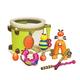 B. Toys – Parum Pum – Toy Drum Kit with 7 Musical Instruments for Kids 18 Months + (7-pcs) ,Multi-colour,BX1883C1Z
