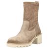 Stiefelette PAUL GREEN "Paul Green Stiefelette Veloursleder", Damen, Gr. 37,5, beige, Veloursleder, casual, Schuhe
